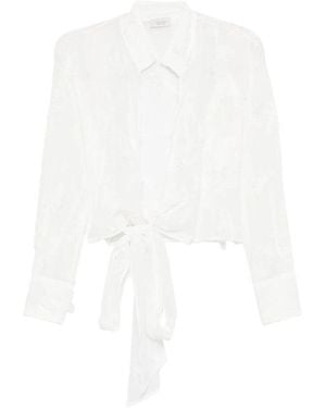 Mazzarelli Shirt Frida Cotton-Blend - White