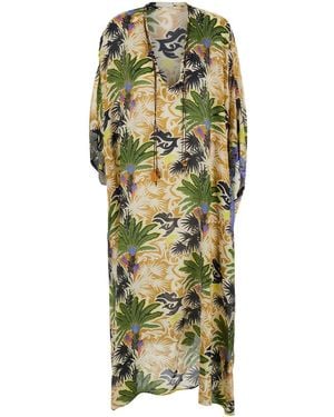 Anjuna Kaftan V-Neck - Green