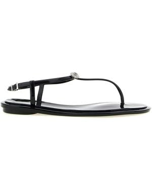 Mach & Mach 'Double Bow' Sandals - Black