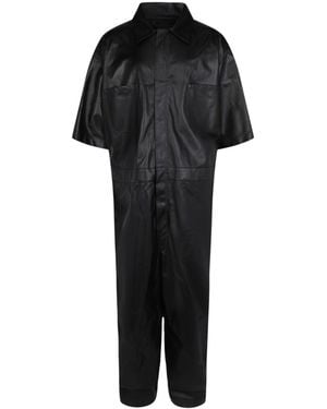 Givenchy Oversize Leather Jumpsuit - Black