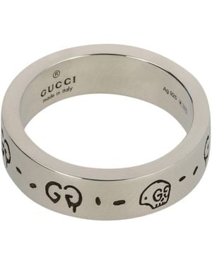 Gucci Sterling Ghost Ring 6Mm - Metallic