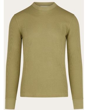 Ferragamo Light Cotton Sweater - Green