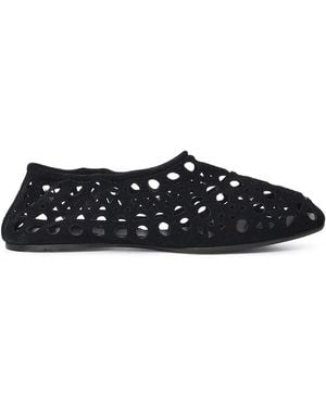 Alaïa Neo Vienne Laser-Cut Ballet Flats - White