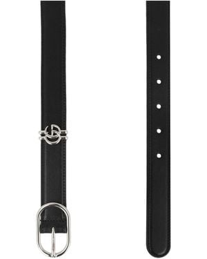 Gucci Belt With Oval Buckle - Black