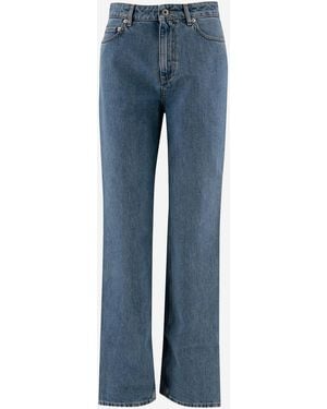 Burberry Jeans Straight Leg Denim - Blue