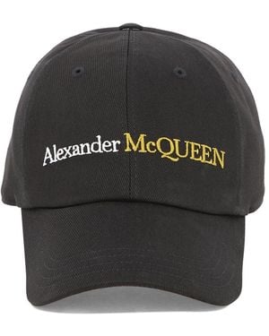 McQueen Logo Baseball Cap - Black