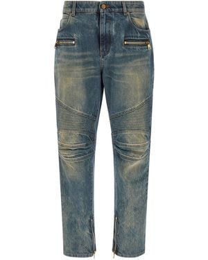 Balmain Biker Jeans - Blue