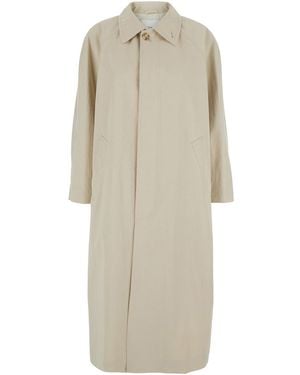 DUNST Trench Coat Cotton Blend - Natural