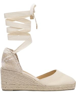 Castañer "Carina 70Mm" High Espadrilles - Natural
