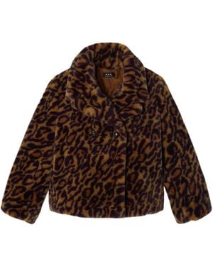 A.P.C. Johanna Coat - Brown