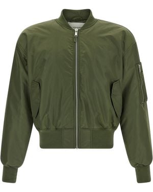 Entire studios Nylon Bomber Jacket Puffer Jackets - Green
