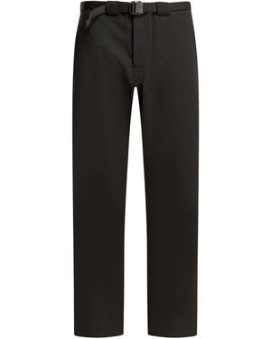 GR10K Wool Blend Belted Pants Pants - Black
