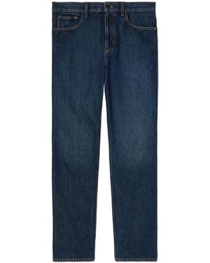 Gucci Slim Fit Cotton Denim Jeans - Blue