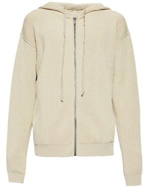 Rick Owens Zipped Hoodie - White