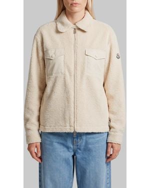 Moncler Teddy Effect Shirt - Blue