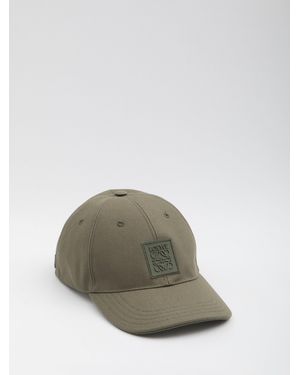 Loewe Cap With Logo Patch - Gray