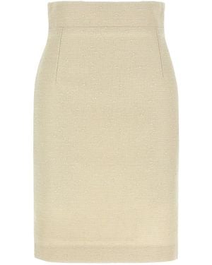 Tagliatore Cotton Midi Skirt - Natural