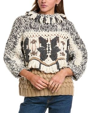Brunello Cucinelli Chunky Knit Sweater - Gray