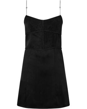 Palm Angels Metal Straps Slip Dress - Black
