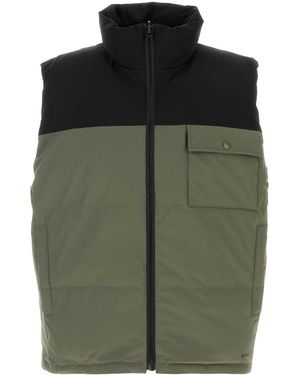 A.P.C. Two-tone Stretch Polyester Doudoune Padded Jacket - Green