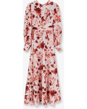 ACTUALEE Long Dress Linen-Cotton - White