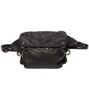 Guidi Leather And Nylon Pouch - Black