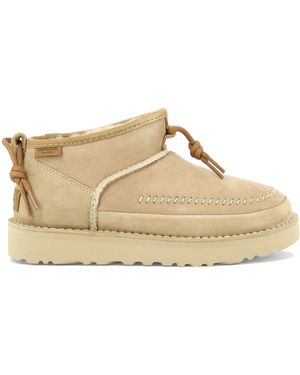 UGG "Ultra Mini Crafted Regenerate" Ankle Boots - Natural