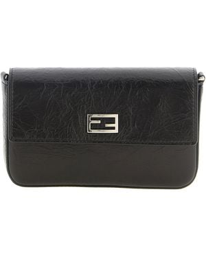 Fendi 'Tube' Wallet On Chain - Black