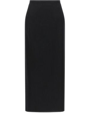 Magda Butrym Skirt With Closure And Back Panel - Black
