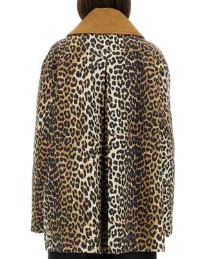 Ganni Organic Cotton Jacket - Brown