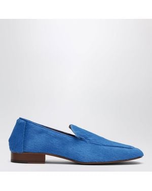 Dries Van Noten Electric Calf Hair Loafers - Blue