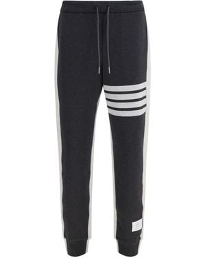 Thom Browne Loopback 4-Bar Track Pants - Black