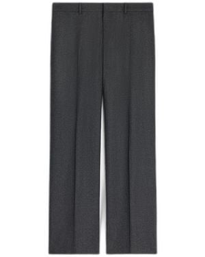 Celine Pants Striped Wool Flannel - Gray
