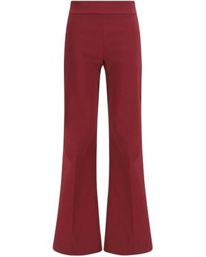 Avenue Montaigne Viscose Palazzo Bellini Pants - Red