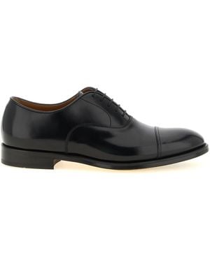 Doucal's French Lace Up Shoes - Black