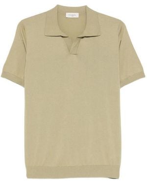 Piacenza Cashmere 'Sailor' Short Sleeve Polo - Green