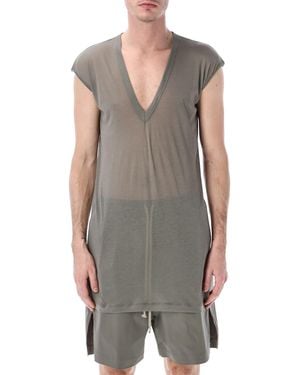 Rick Owens Deep V Sl T - Gray