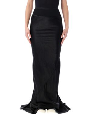 Rick Owens Ruched Knitted Trim - Black