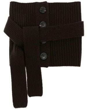 Dries Van Noten Scarf Cashmere "Merlin" - Black