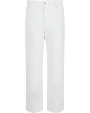 Brioni High-Rise Bootcut Jeans - White