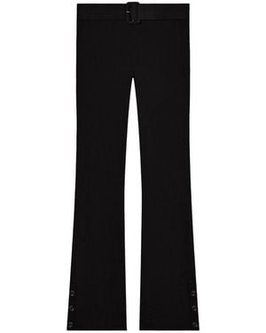 Courreges Ribbed Knitted Pants - Black