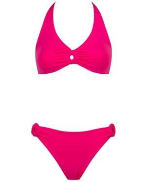 Fisico Ring-Detail Bikini - Pink