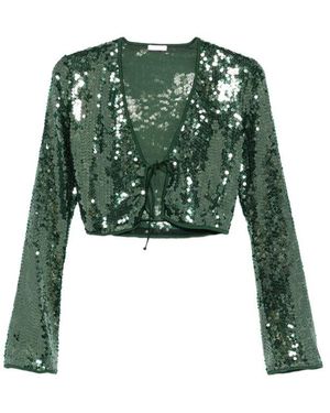 Oséree Shirt With Sequins - Green
