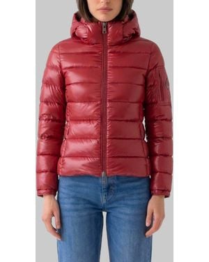 Herno Burgundy Short Down Jacket - Red