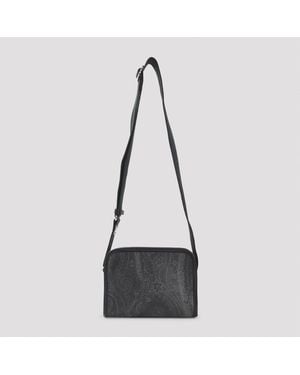 Etro Cotton Arnica Crossbody Camera Case - Black