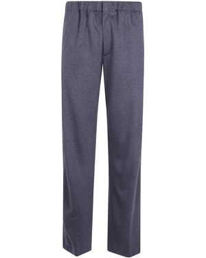 Lardini "Easy Wear" Regular Fit Pants - Blue