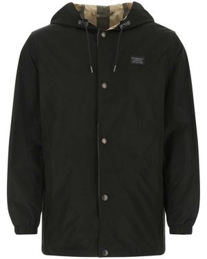 Burberry Reversible Check Hooded Jacket - Black