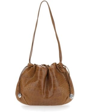 Liffner Leather Clutch - Brown