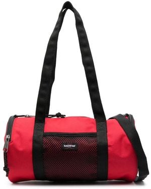 Eastpak X Telfar Medium Duffle Logo Patch Shoulder Bag - Red