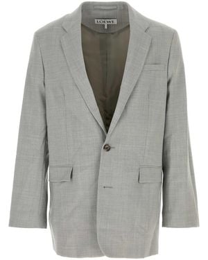 Loewe Gray Wool Blazer